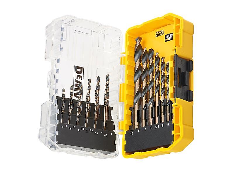 DeWALT DT70728 Black and Gold HSS Drill Set， 19 Piece DT70728-QZ