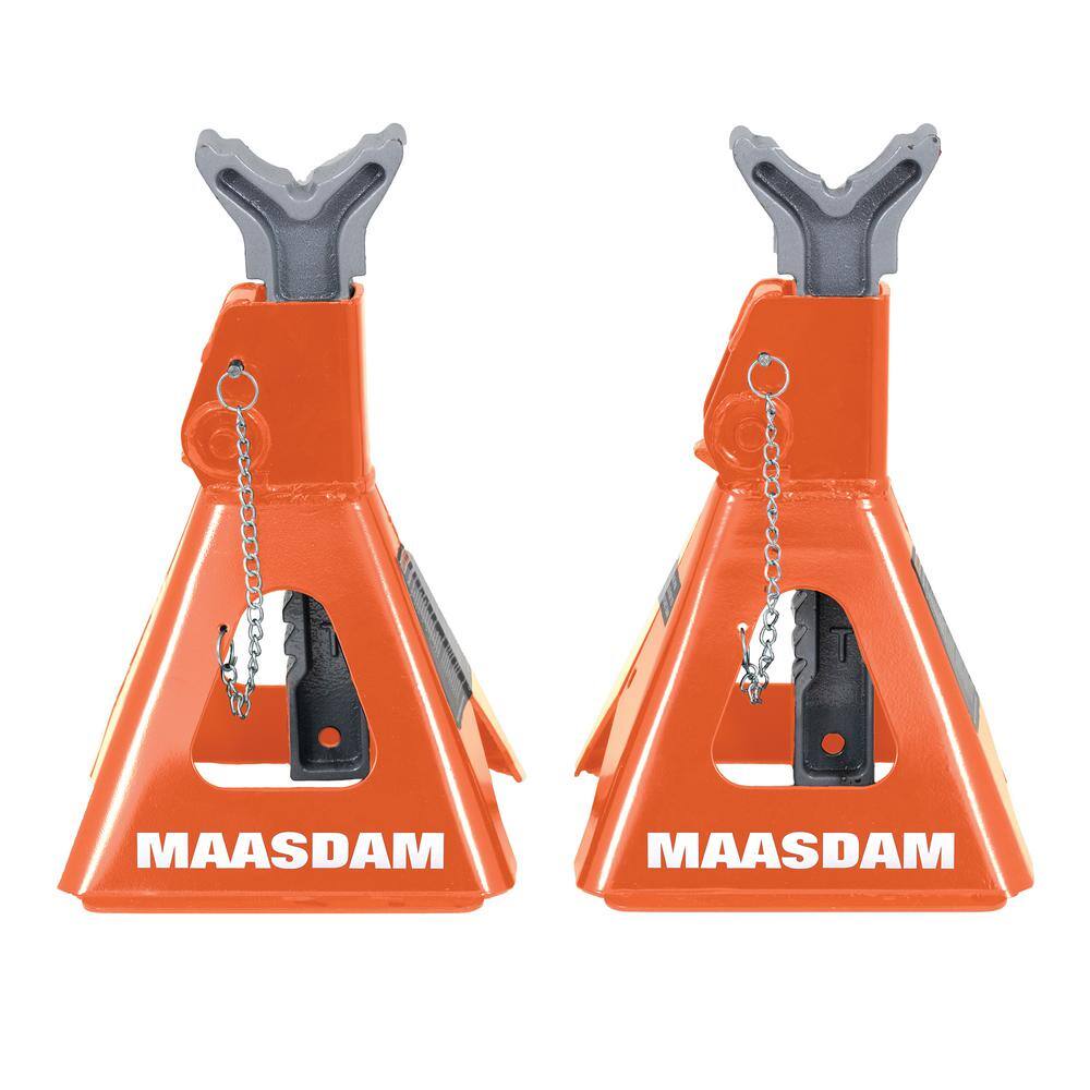 MAASDAM POW'R-PULL 3-Ton Jack Stand in Orange MPL4124-OR-DIP