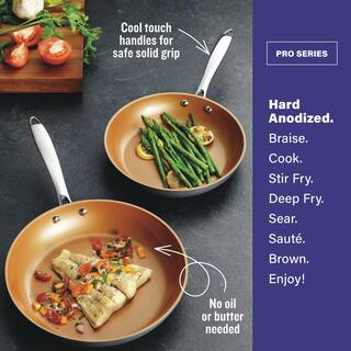 Gotham Steel Professional 20-Piece Hard Anodized Aluminum Ti-Ceramic Nonstick Cookware and Bakeware Set 7379