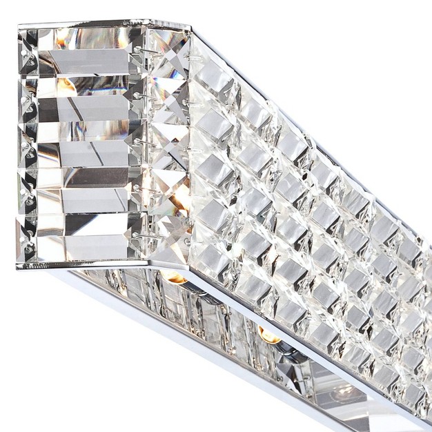 Light Bar Fixture Clear Crystal For Bedroom Bathroom Vanity Reading Living Room