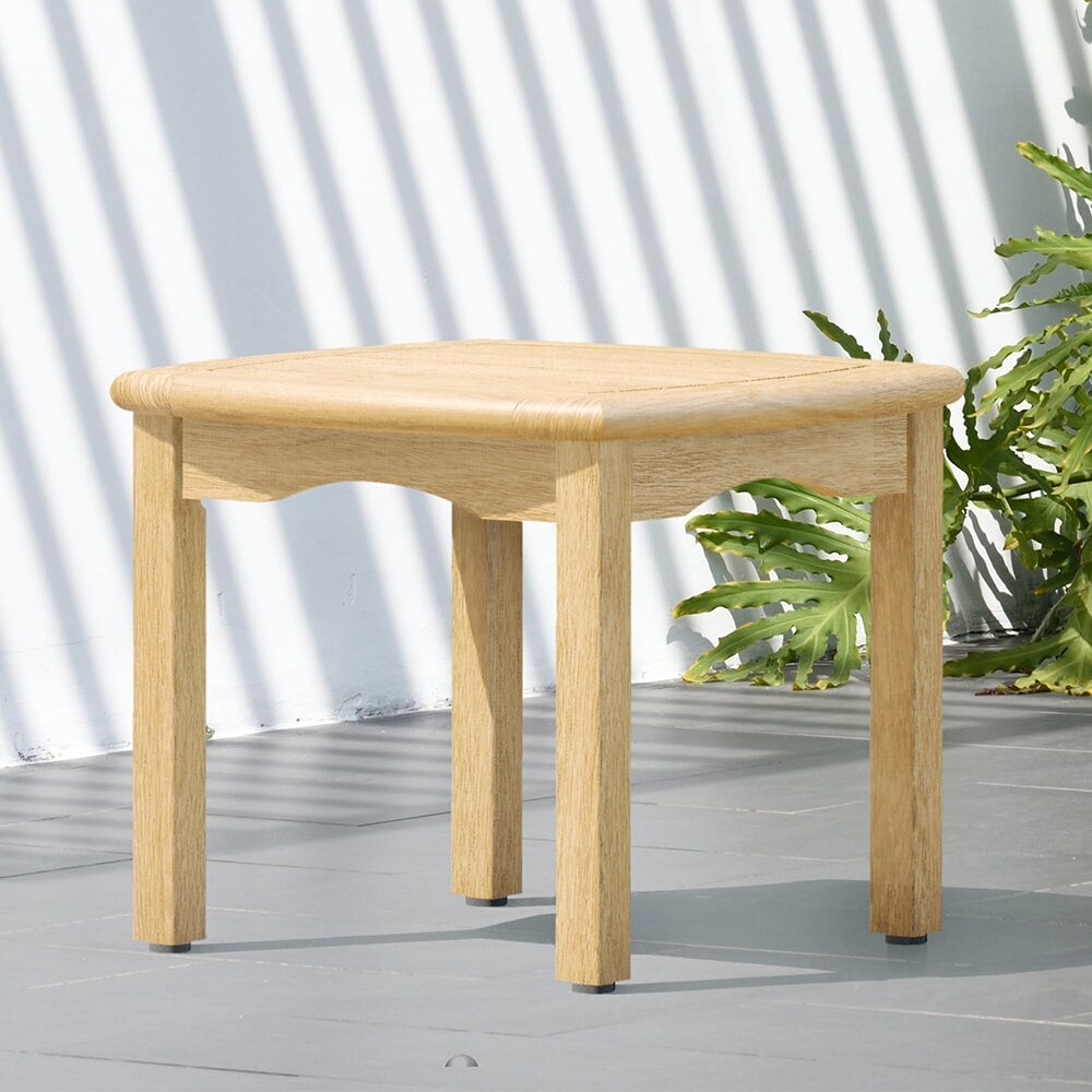 Amazonia Intan Brown Wood Outdoor Coffee Table Patio Furniture   Square