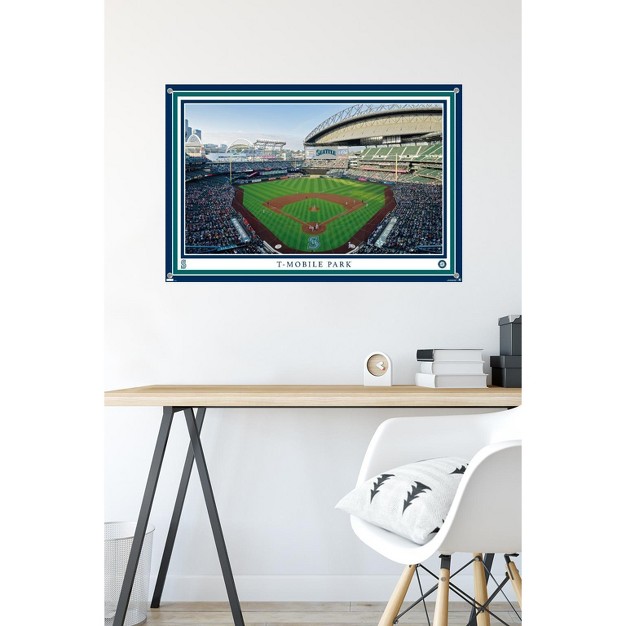 Trends International Mlb Seattle Mariners T mobile Park 22 Unframed Wall Poster Prints