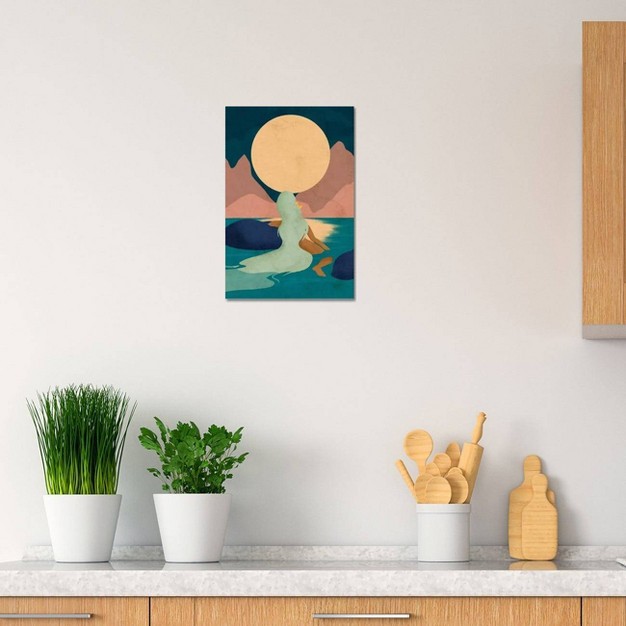 Aquarius Moon By Reyna Noriega Unframed Wall Canvas Icanvas