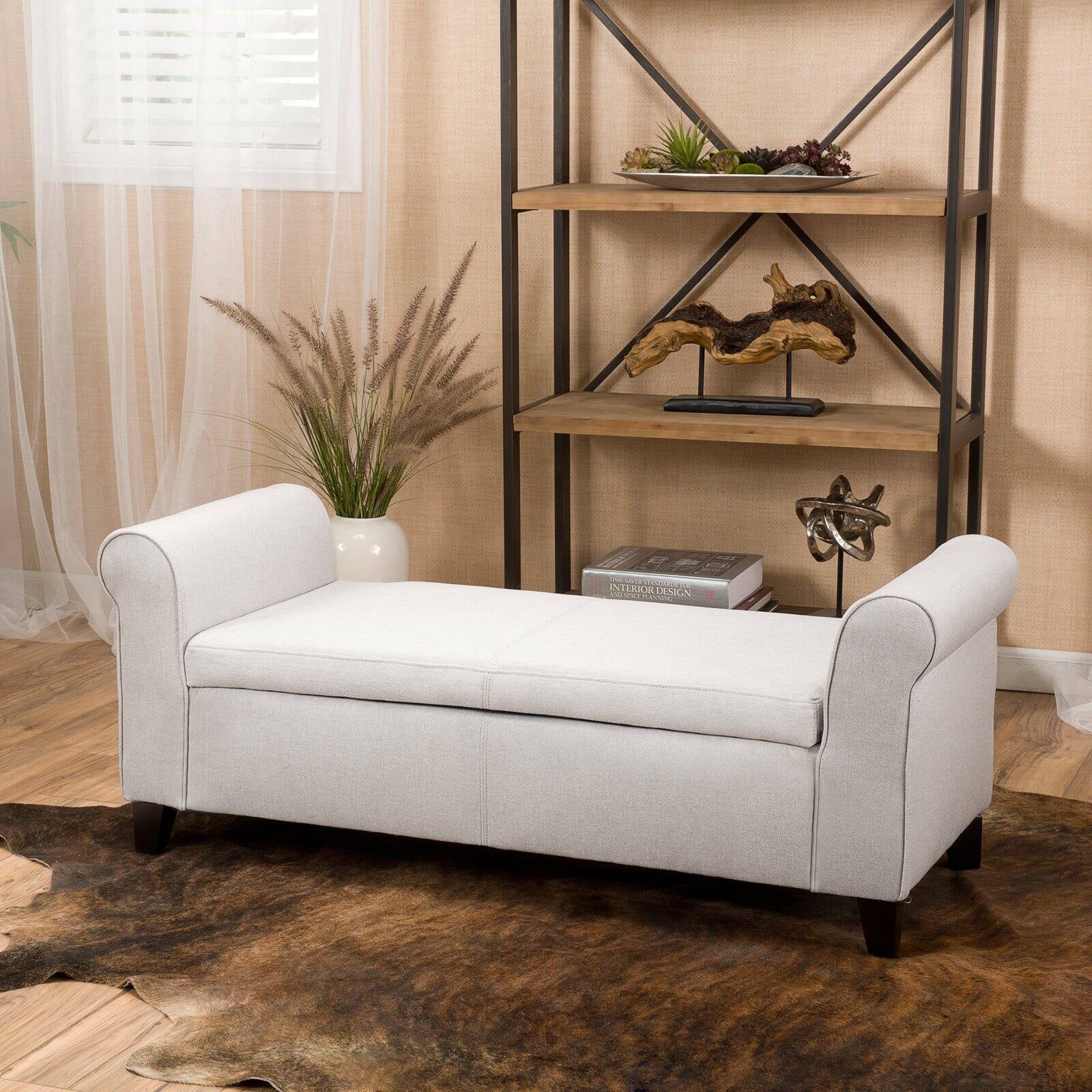 Martin Upholstered Bedroom Bench with Storage