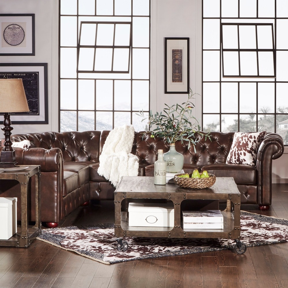 Knightsbridge Chesterfield Sectional by iNSPIRE Q Artisan