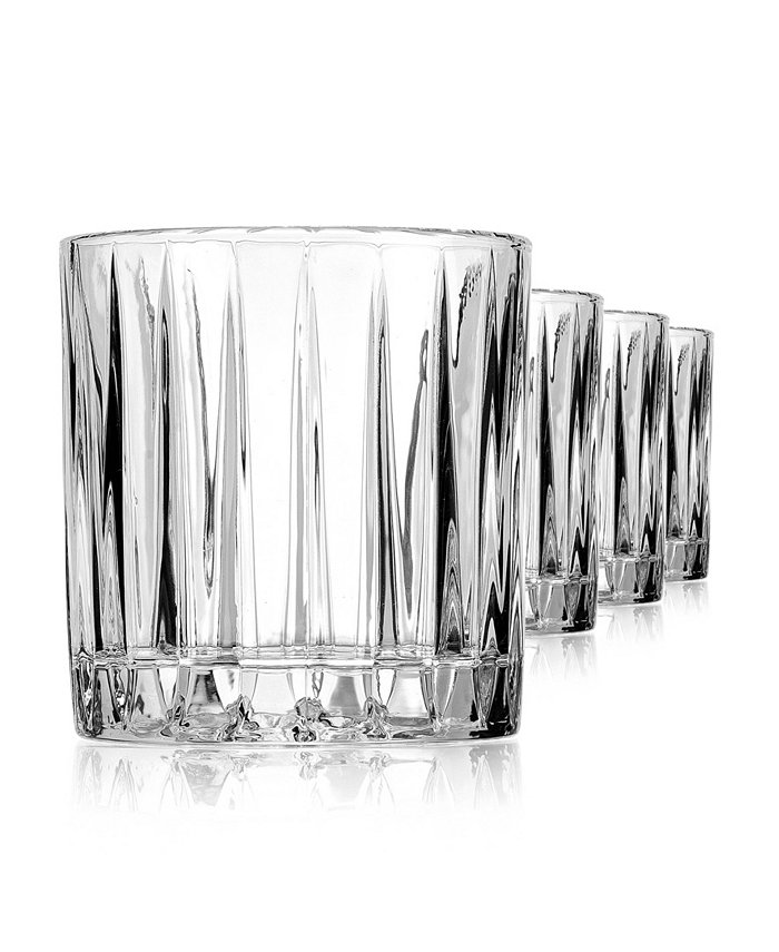 Godinger Parallels Double Old-Fashioned Glasses Set of 6