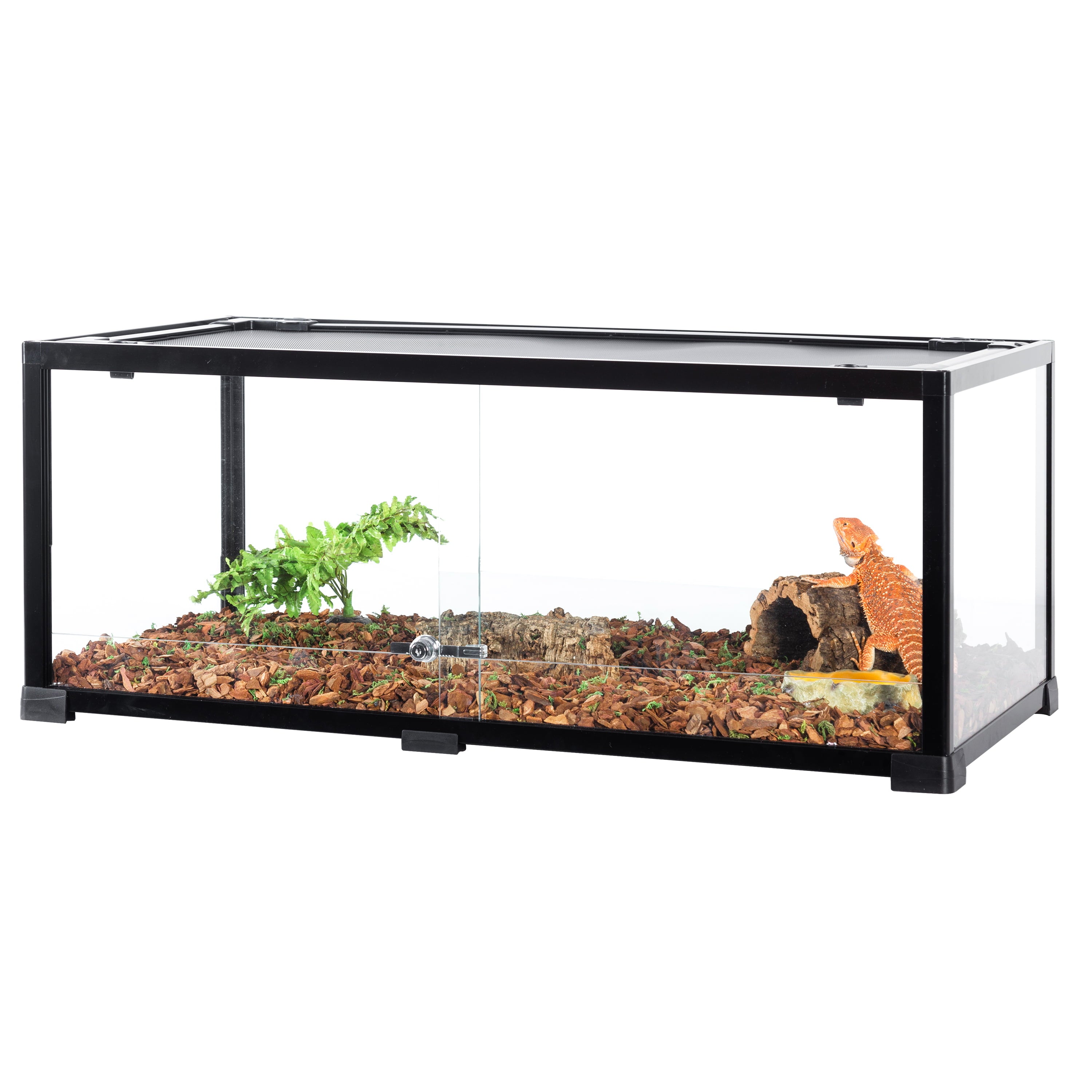 REPTI-ZOO Knock-Down 40 Gallon Glass Reptile Terrarium