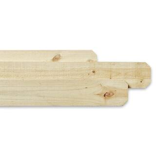 Outdoor Essentials 58 in. x 5-12 in. x 6 ft. Pressure-Treated Pine Dog-Ear Fence Picket 102560