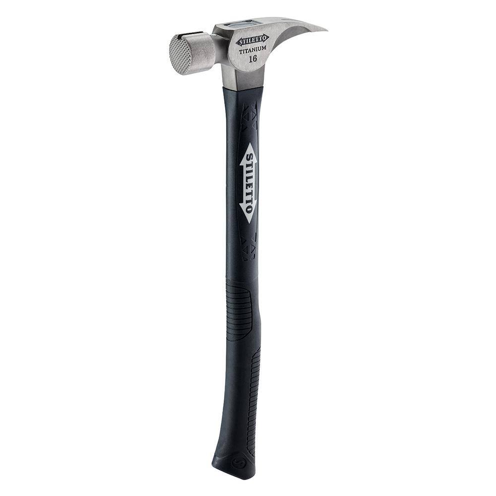 Stiletto 16 oz. Milled Curved Fiberglass Hammer with 18 in. Handle TI16MC-F