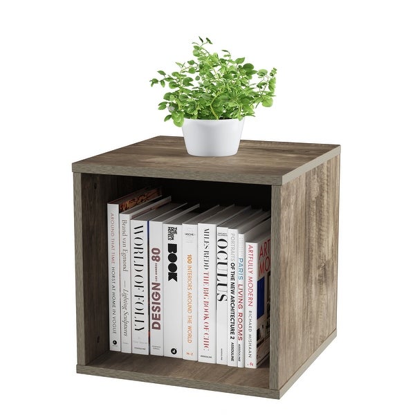 Hastings Home Minimalist Cube End Table - 15.75