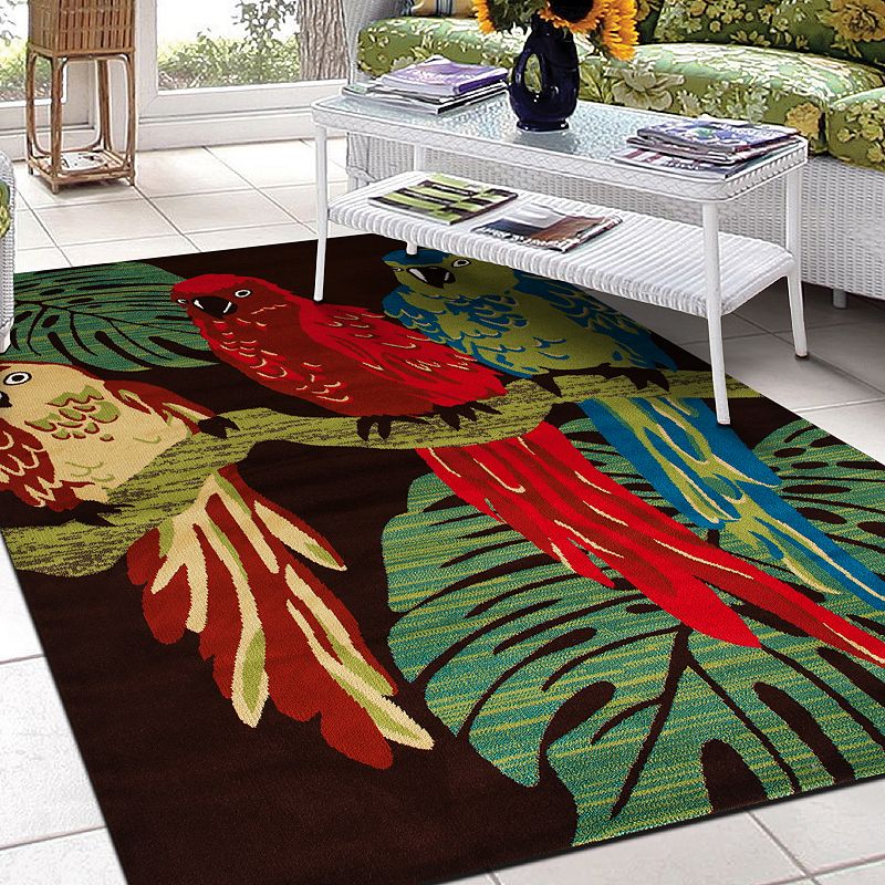 Art Carpet St. Croix Parrots Indoor Outdoor Rug