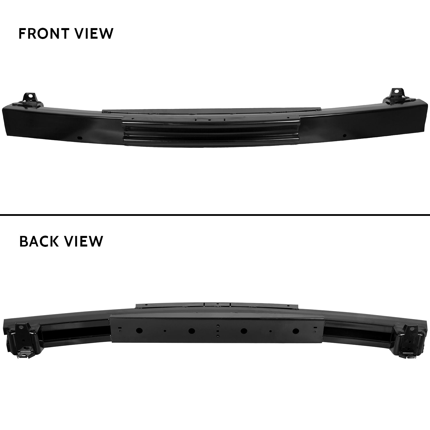 Kojem Rear Bumper Face Bar Reinforcement Crossmember Impact Bar Primed Steel for 2003-2008 Honda Pilot Replaces HO1106159 71530S9VA00ZZ