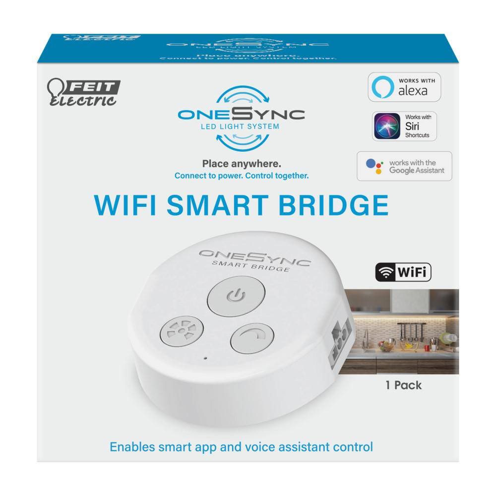 Feit Electric Onesync Under Cabinet White Wi-Fi Smart Bridge App Control Master Switch UCLWIFI