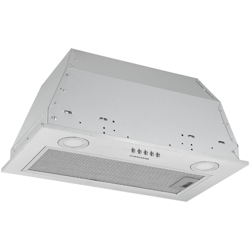 Ancona 20 in 280 CFM Ducted Insert Range Hood with LED Lights in Stainless Steel