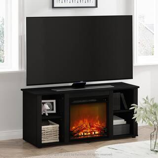 Furinno Jensen 47.2 in. Americano TV Stand Fits TV's up to 55 in. with Electric Fireplace 21181AM