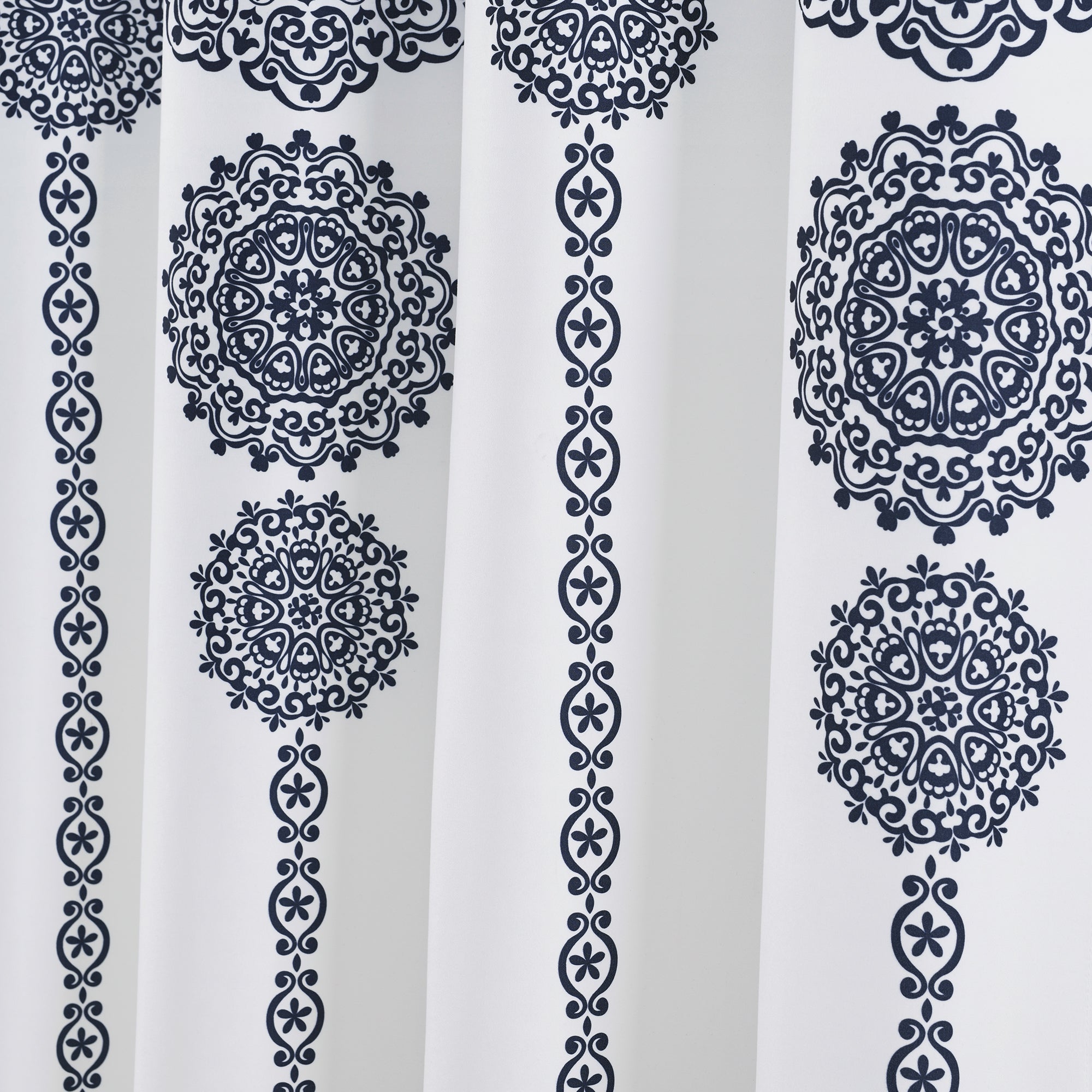 Stripe Medallion Shower Curtain