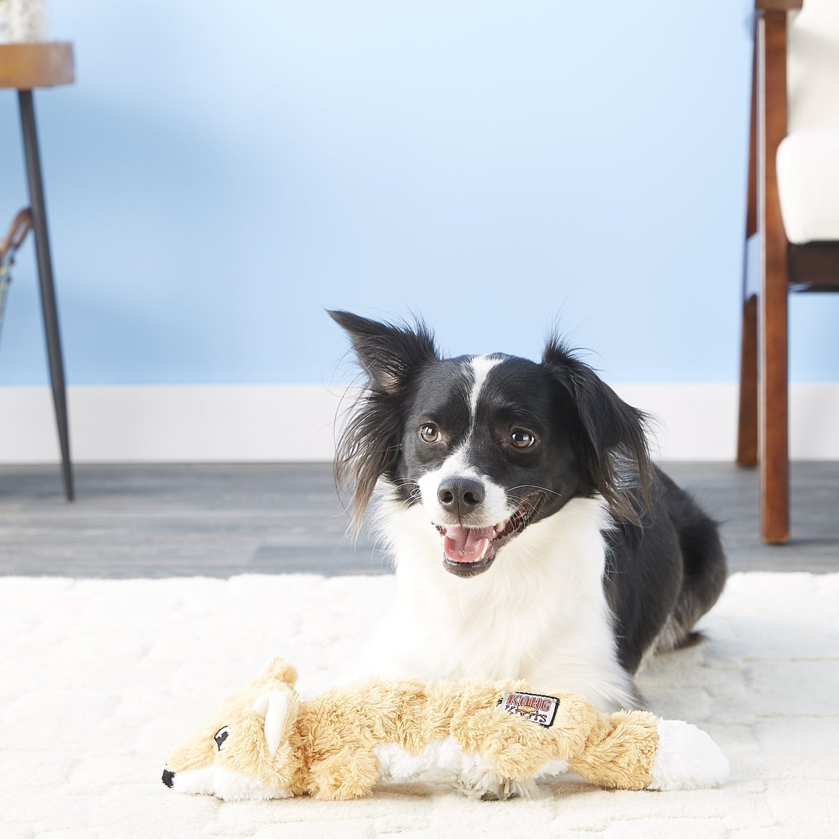 KONG Scrunch Knots Fox Dog Toy