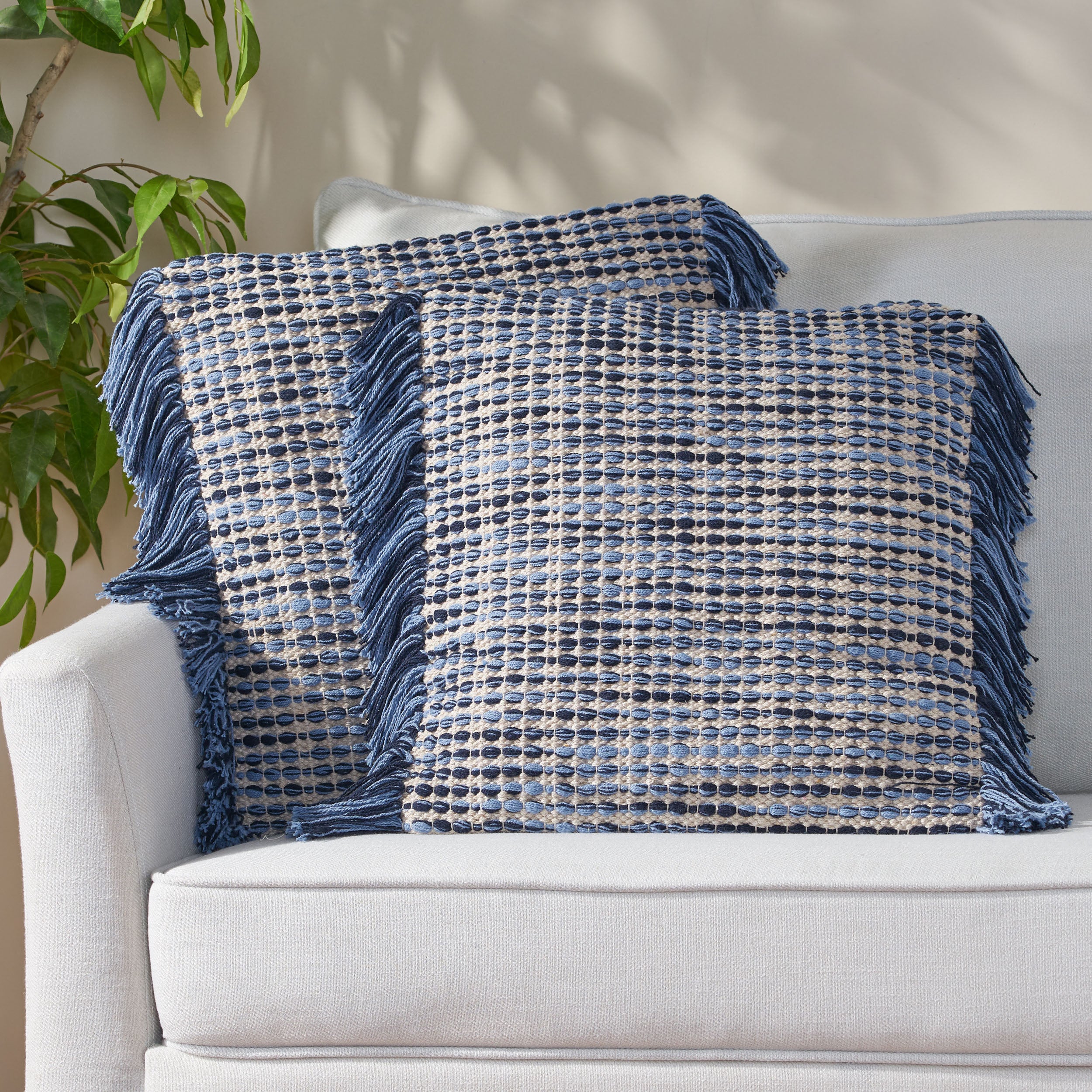 Rorey Hand Loomed Boho Throw Pillow