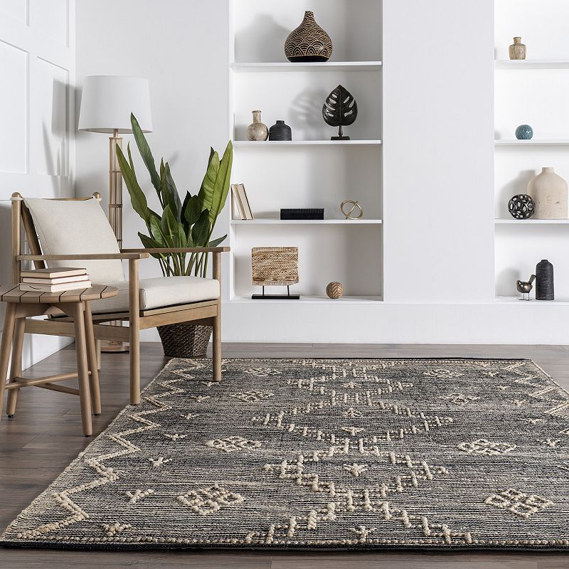 nuLOOM Julianne Handmade High-Low Jute Moroccan Area Rug