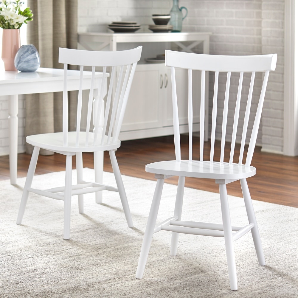 Simple Living Venice Solid Wood Spindle Dining Chairs (Set of 2)