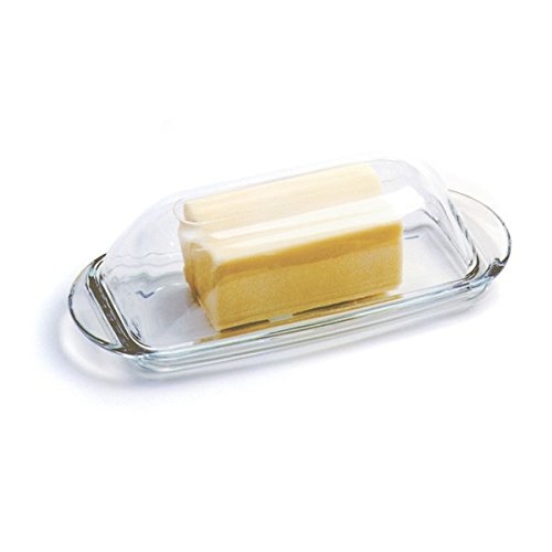 Anchor Hocking Glass Presence Butter Dish with Cover