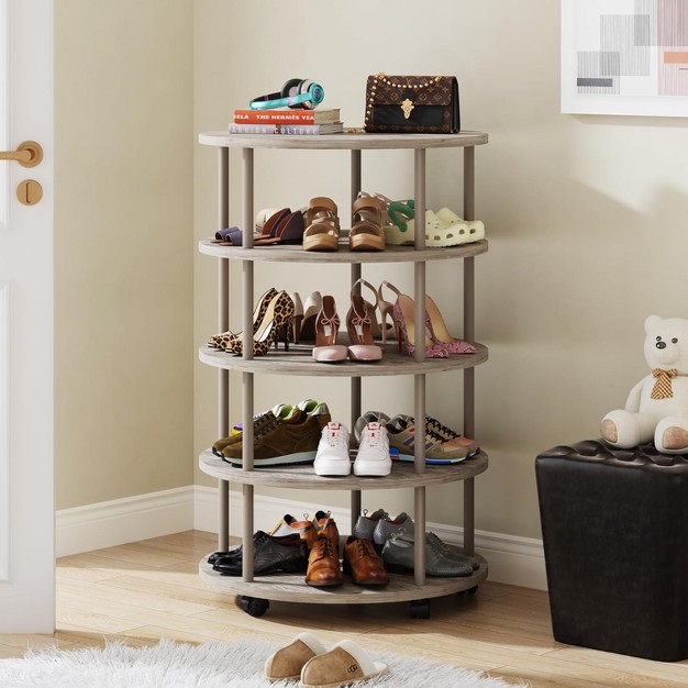 Tribesigns 5 tier Rotating Shoe Rack