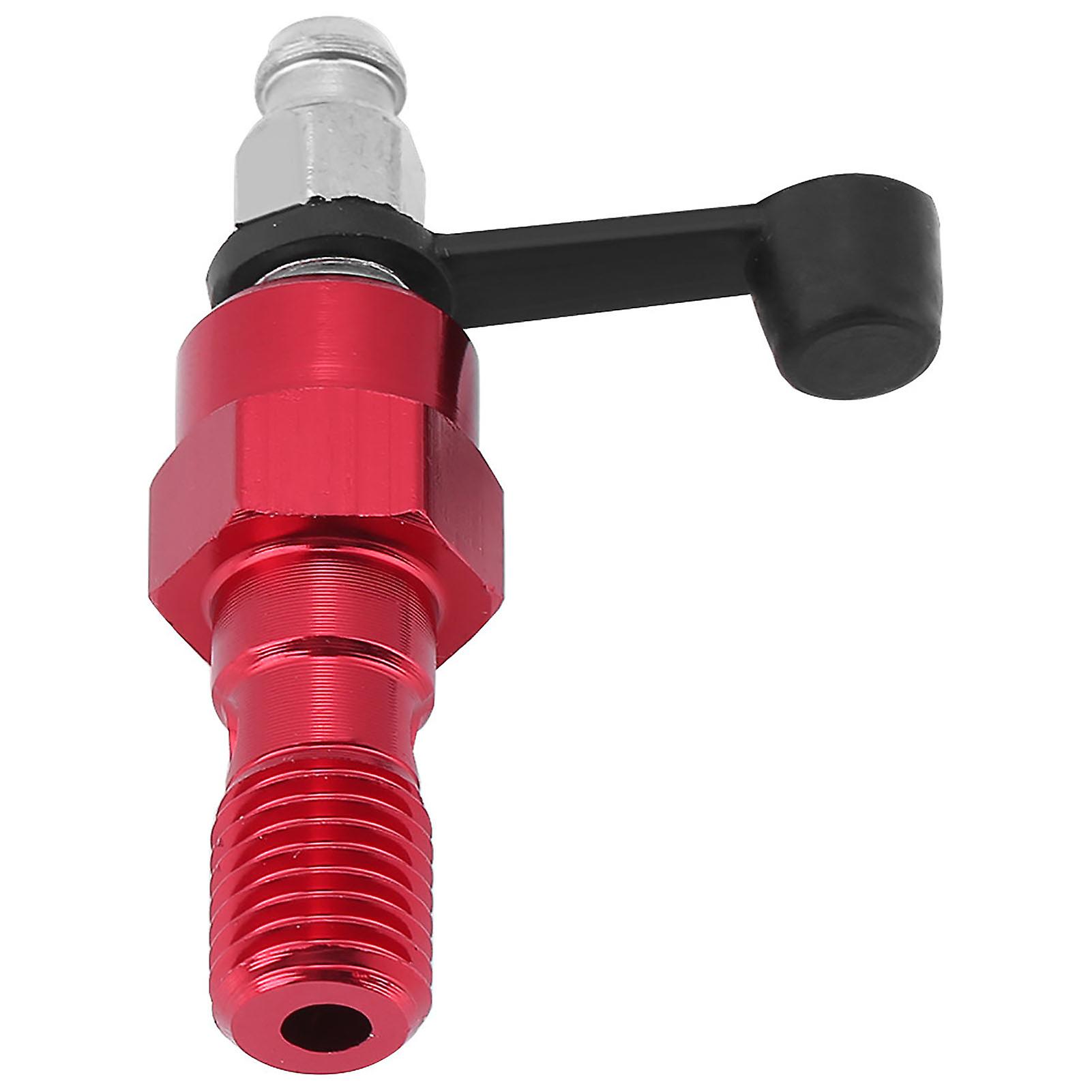 M10x1.25mm Motorcycle Brake Master Cylinder Caliper Bleed Screw Nipple Banjo Bolt   Dust Cap Red