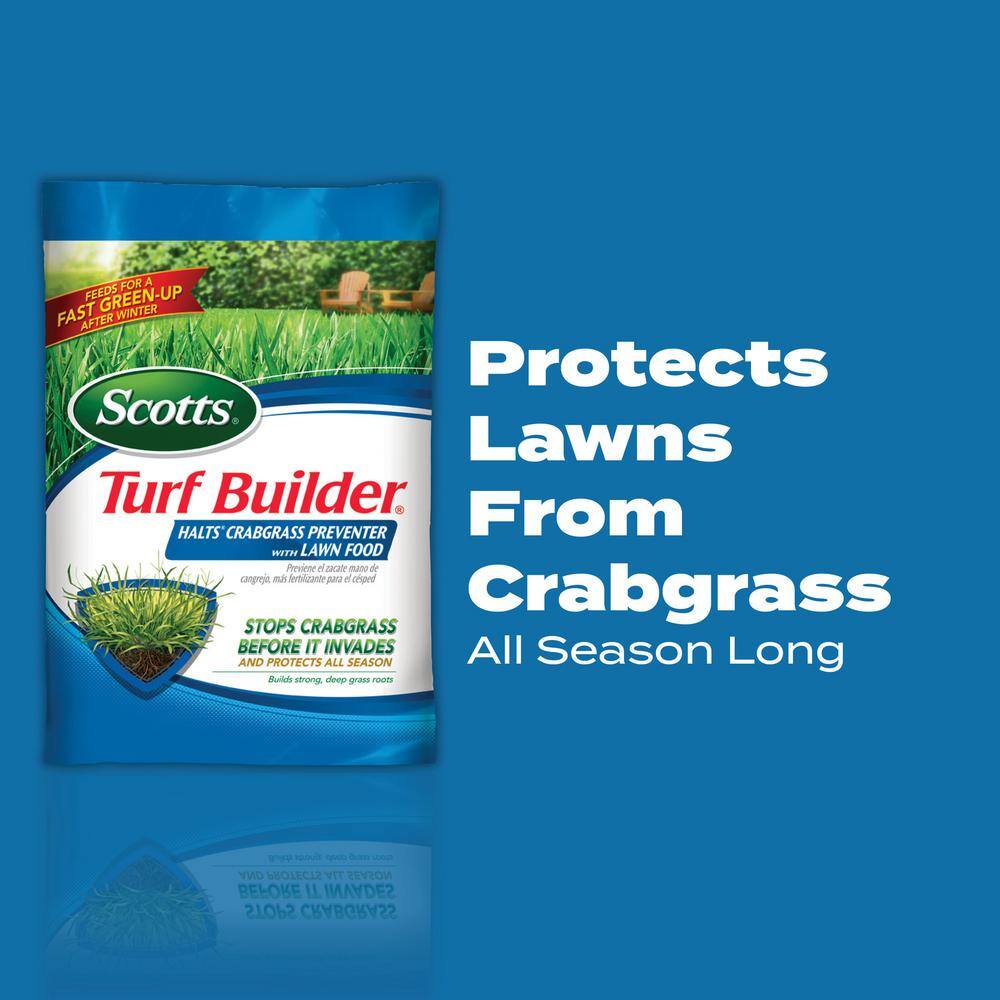 Scotts Turf Builder 40.05 lbs. 15000 sq. ft. Halts Crabgrass Preventer with Lawn Fertilizer 31115