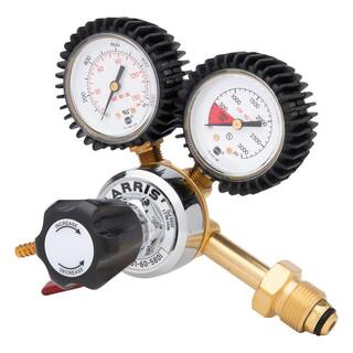 Harris 14 in. Model 201 Brass Carbon Dioxide Preset Beverage Regulator 0-60 PSIG 3004601