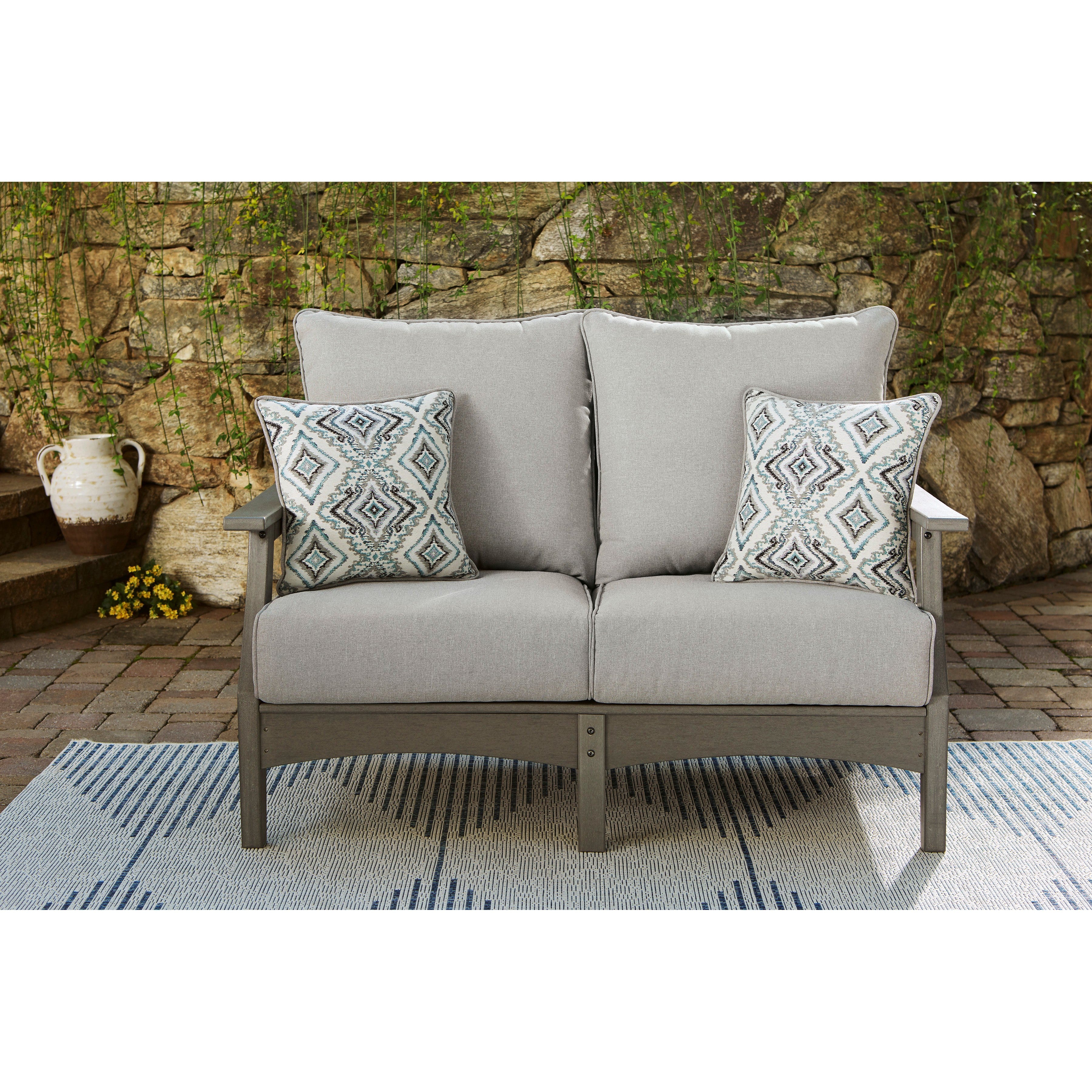 Poly Grey Outdoor 54 Loveseat