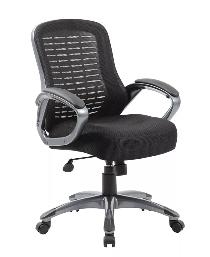 Boss Office Products Ribbed High Back Mesh Chair