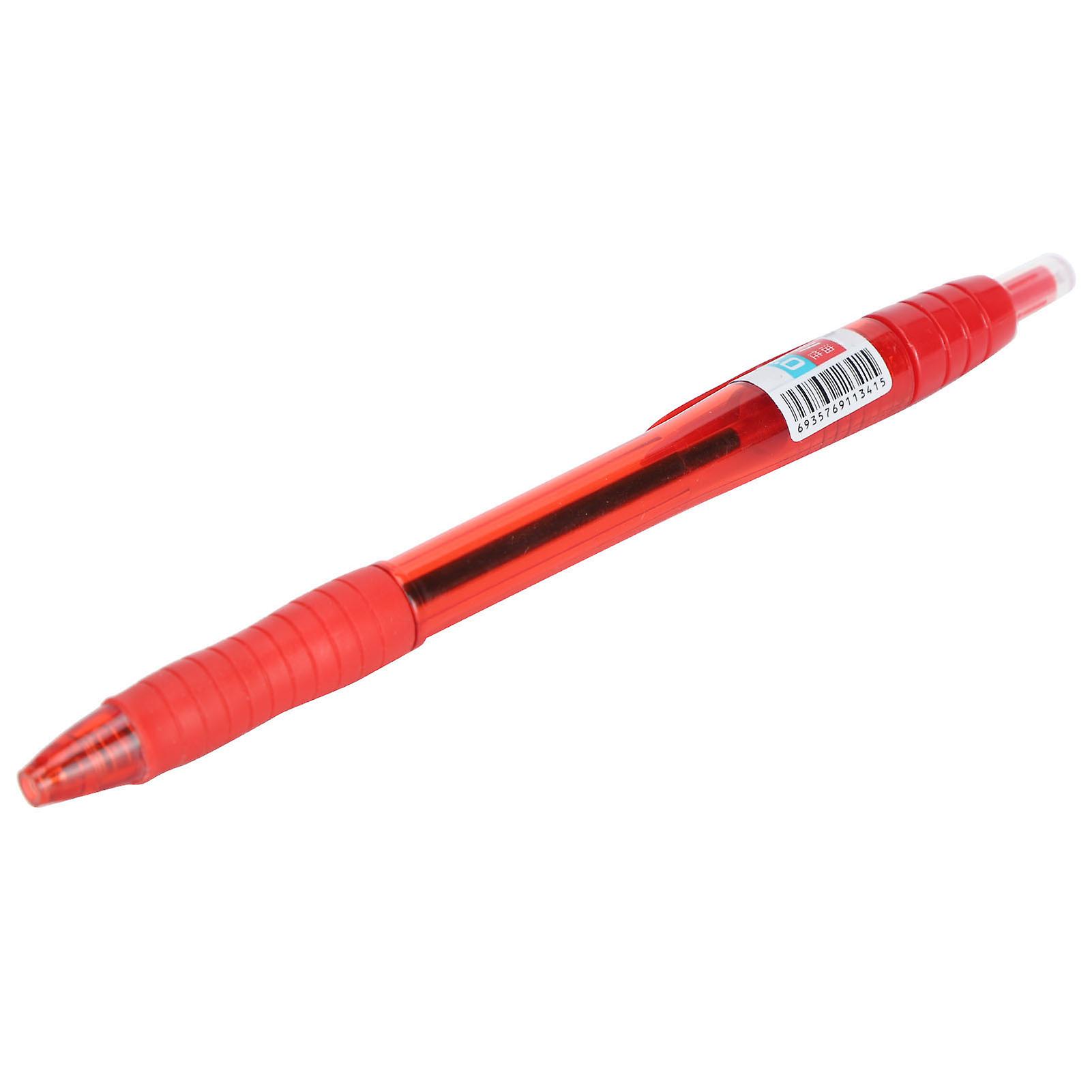 Ballpoint Pen Pressed Type Flexible Oily Ballpoint With Pen Clip Office Stationery 1.0mmred