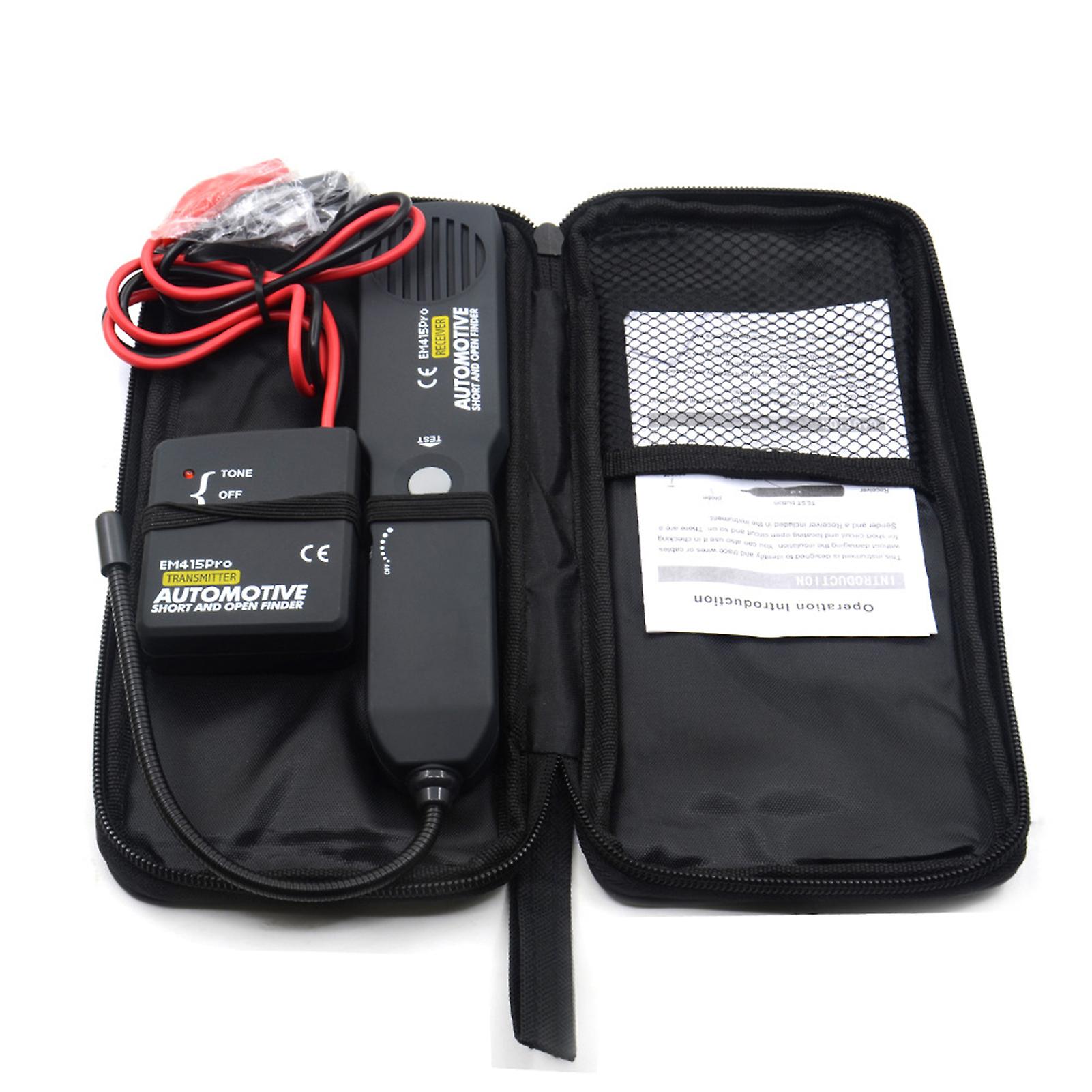 1 X Automotive Short And Open Finder Sender，1 X Automotive Short And Open Finder Reciever，1 X Carrying Pouch，1 X English User Manual