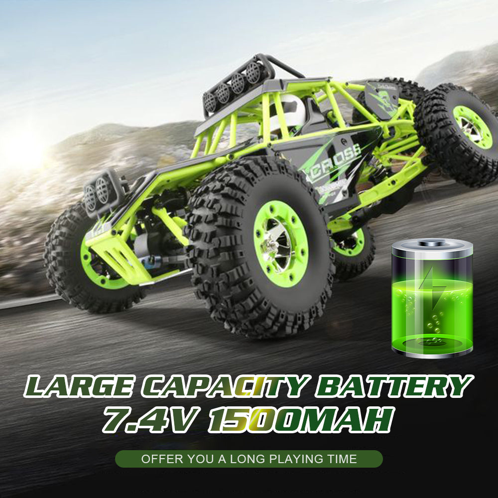 Wltoys 1/12 50km/H High Speed RC Car for Kids/Adult Gift，2.4G 4WD off Road Car，Rock Crawler Cross-Country RC Truck