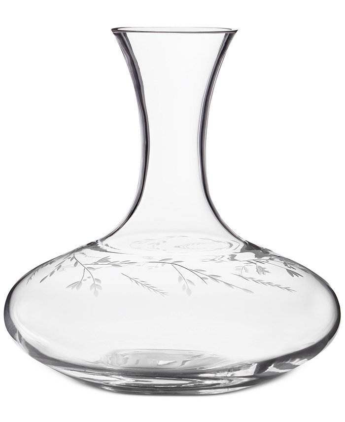 Hotel Collection Classic Etched Floral Decanter