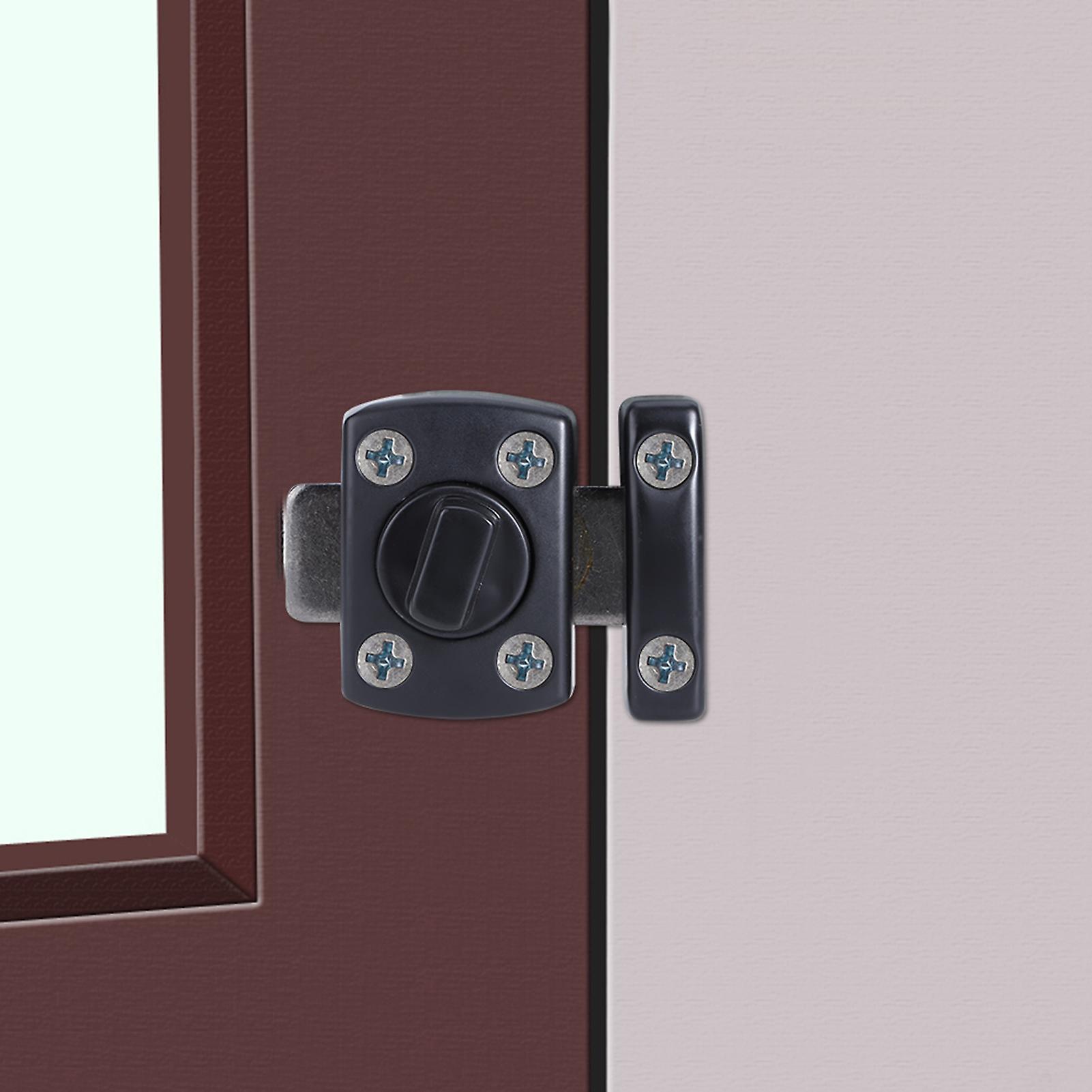 Door Latch Lock Household Security Special  Zinc Alloy For Door  Window Prevent Theft Lock Black