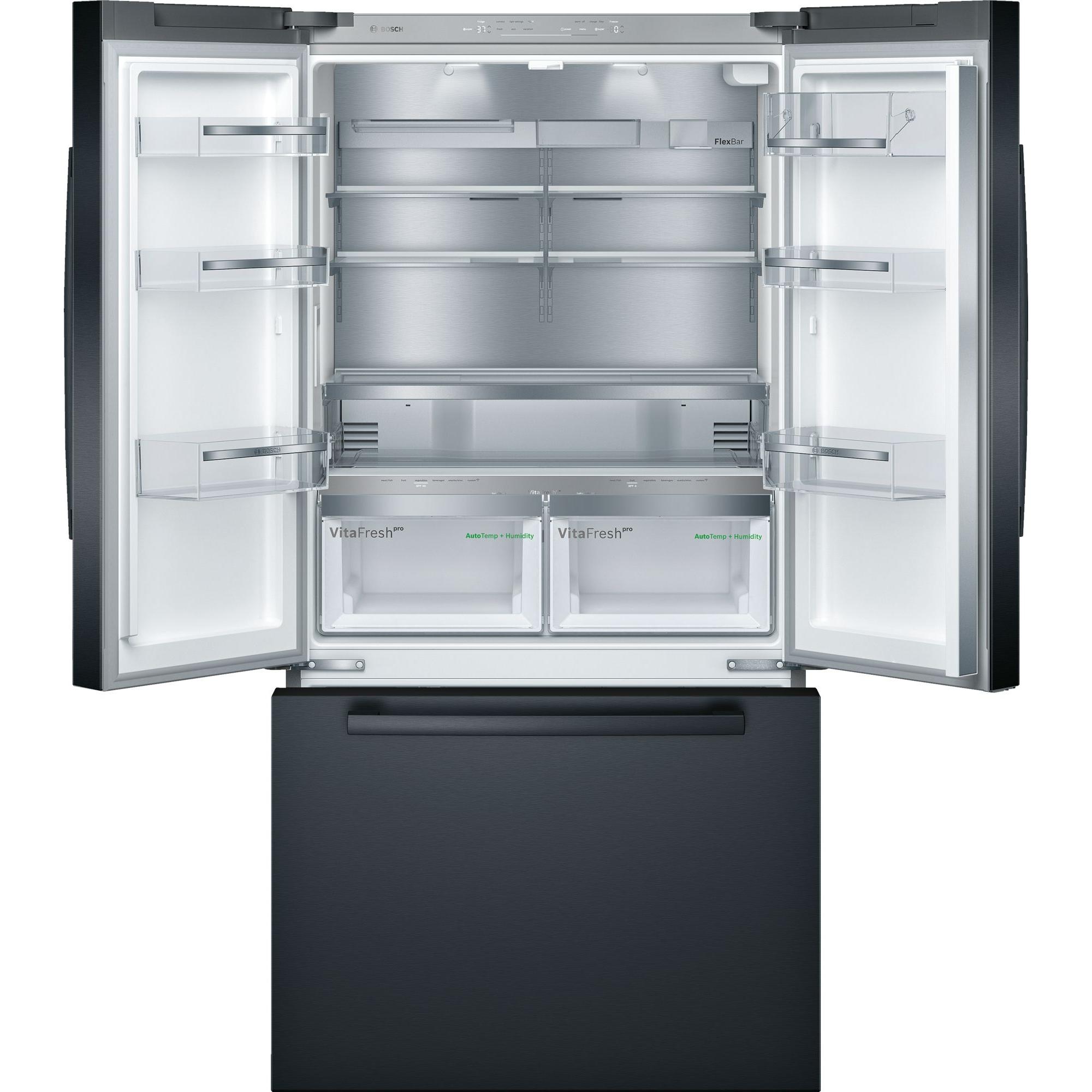 Bosch 36-inch, 21 cu.ft. Counter-Depth French 3-Door Refrigerator with VitaFreshPro™ Drawer B36CT80SNB