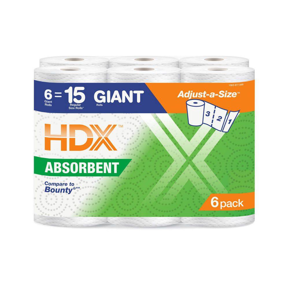 HDX Paper Towels (6-Roll) 22006