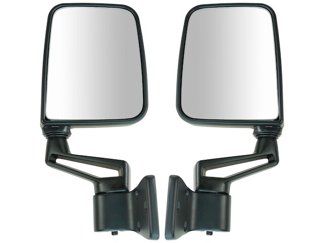 Manual Door Mirror - Set of 2 - Paint to Match - Compatible with 1987 - 1995， 1997 - 2002 Jeep Wrangler 1988 1989 1990 1991 1992 1993 1994 1998 1999 2000 2001