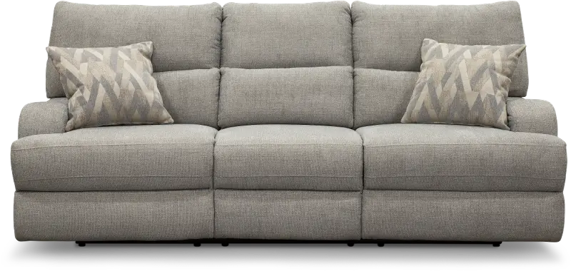 Brindle Gray Power Reclining Sofa