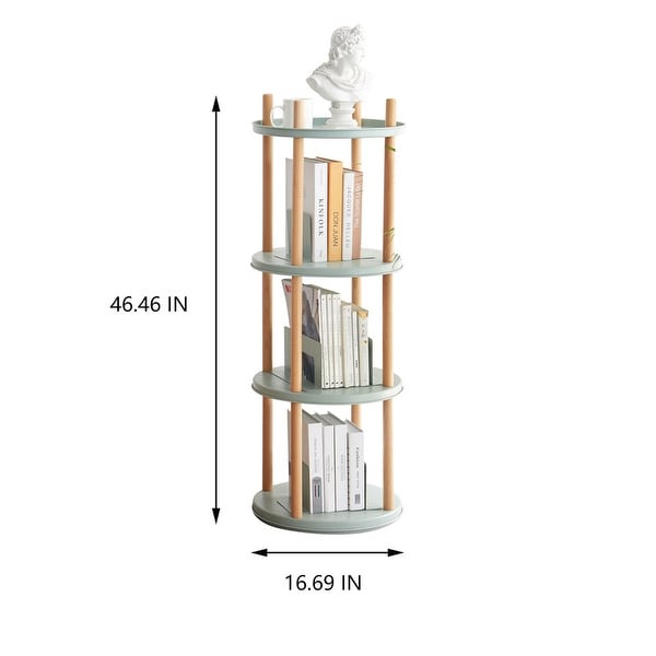 4 Tier Rotating Storage Shelf for Living Room， Bedroom