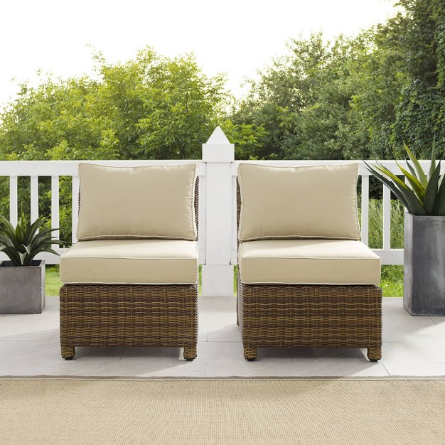 Bradenton 2pk Outdoor Wicker Chairs Crosley