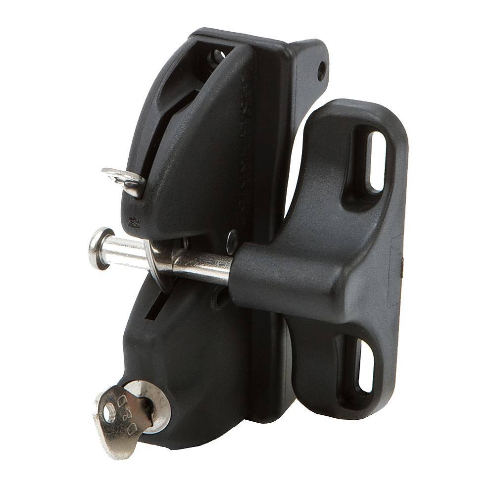 LOKKLATCH DD Black Two-Sided Key-Lockable General Purpose Gate Latch 50110