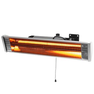 Barton 1500-Watt Outdoor Indoor Electric Infrared Wall Mount Patio Heater with Remote Control 96965