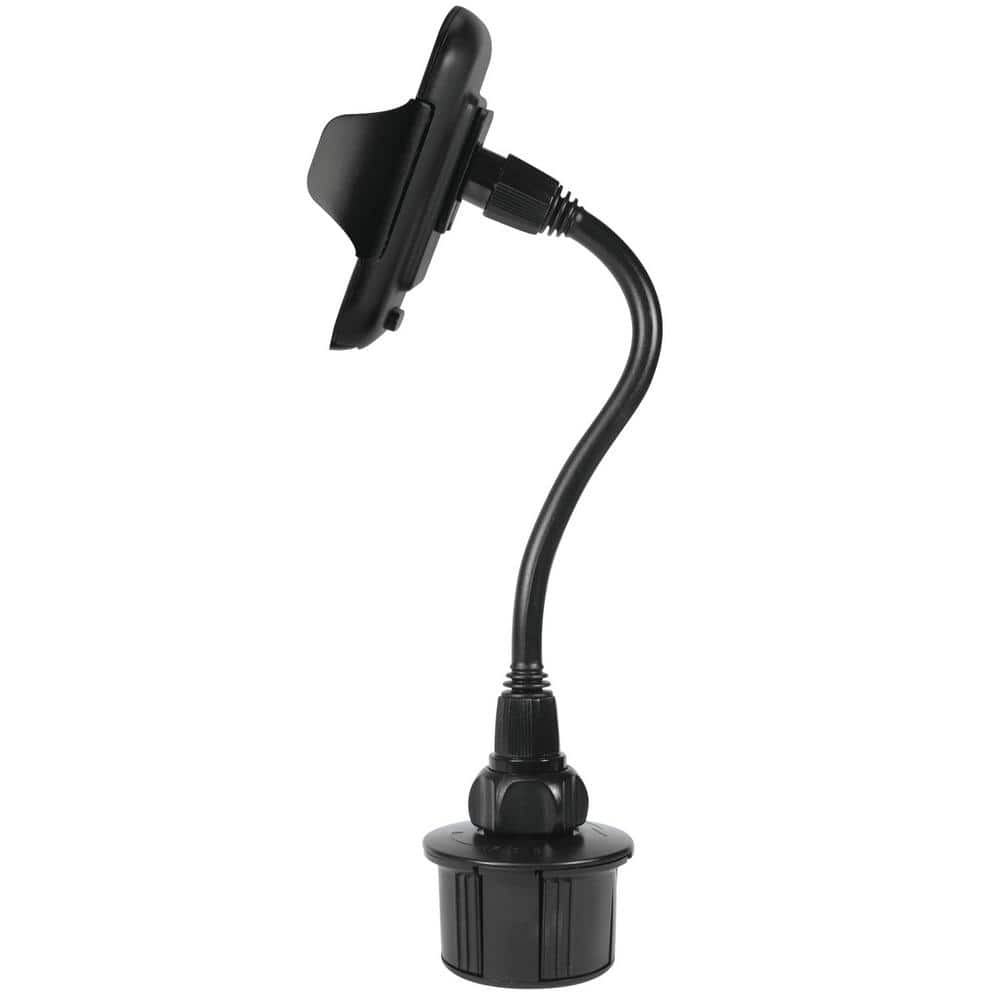 Macally Extra-Long 16 in. Tall Adjustable Automotive Cup Holder Mount for Smartphones and GPS MCUP2XL