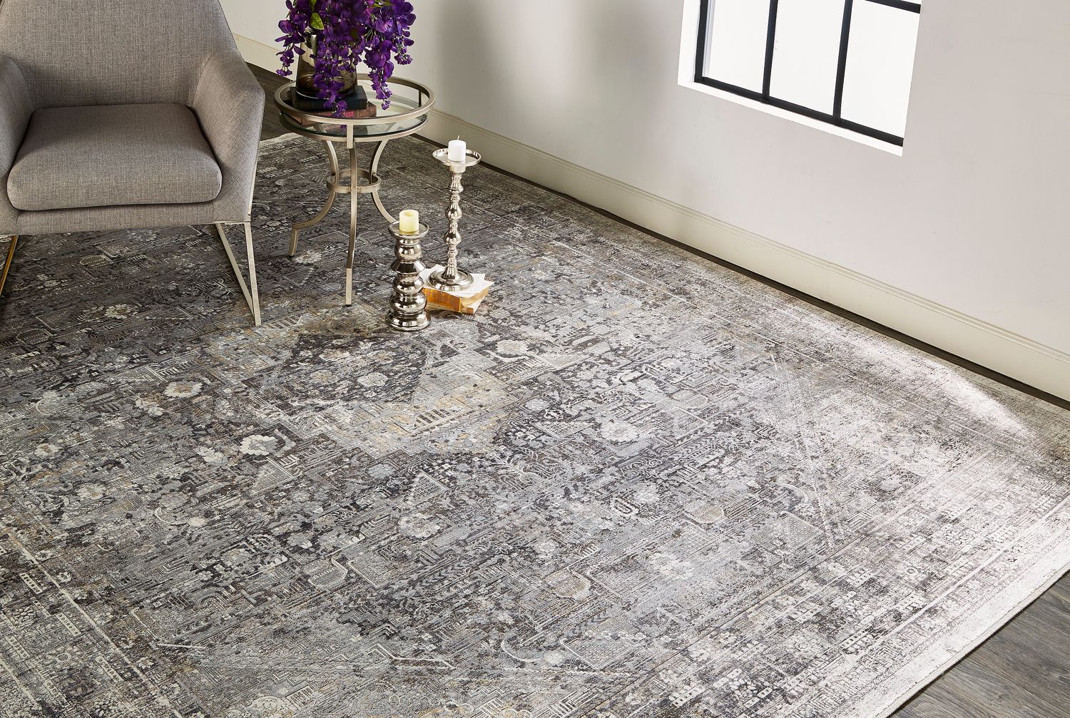 Melmas Gray Rug by BD Fine