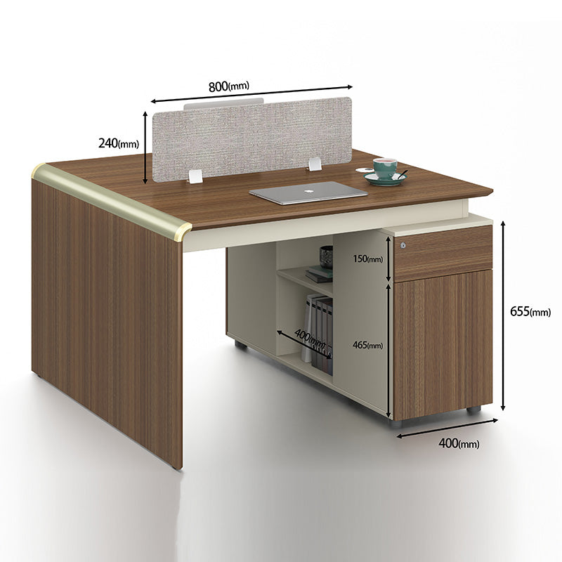 ANDERSON 2 People Back to Back Workstation 1.2M - Australian Gold Oak