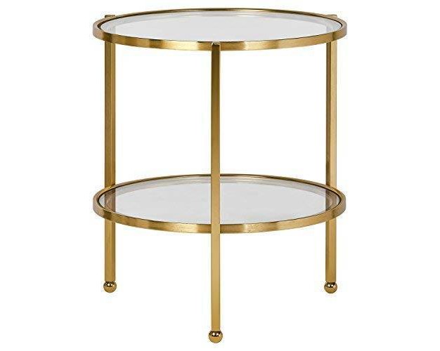 Addison Side Table Gold Adore Decor