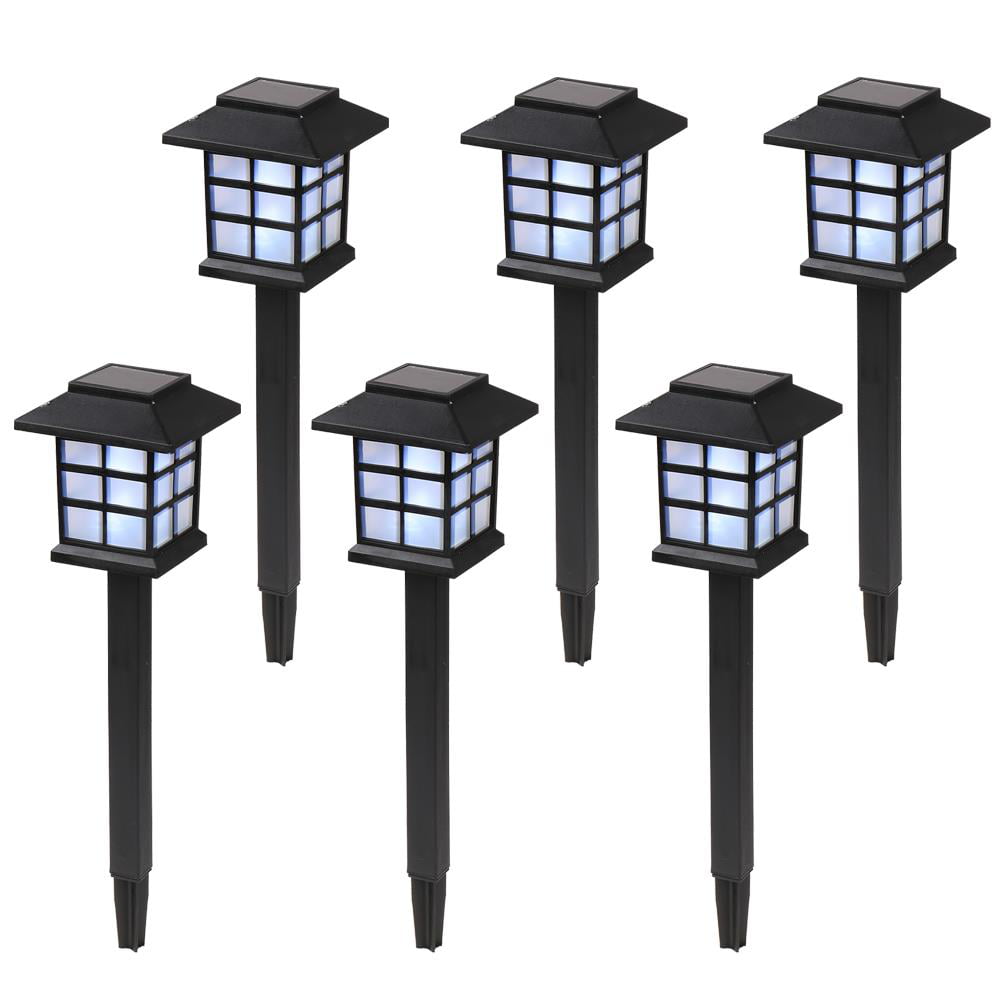 Ktaxon 6pcs Solar Pathway Lights Outdoor， Solar Outdoor Garden Lights Led Light