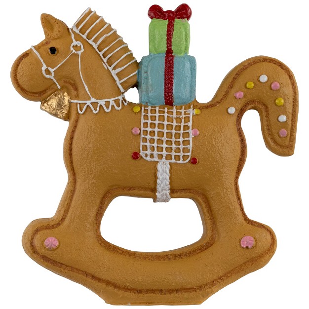 Gingerbread Rocking Horse Christmas Figurine